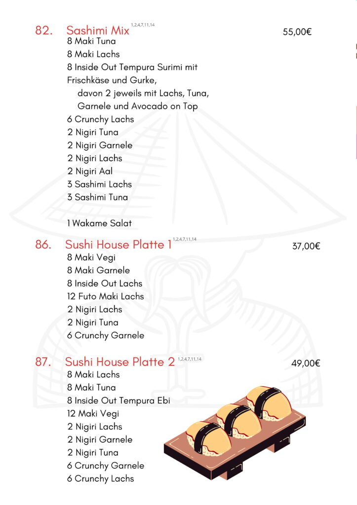 Sushi-Patten - Deluxe - Sushi House Oldenburg